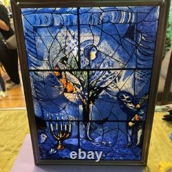 Marc Chagall Vintage Stained Glass Reproduction Art Panel Theatre