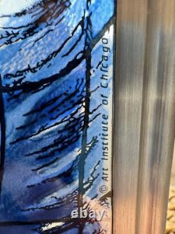 Marc Chagall Vintage Stained Glass Reproduction Art Panel Theatre