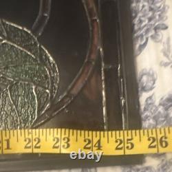 Meyda Tiffany Floral Stained Glass Hanging Panel Art Nouveau 26 x 10