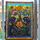 Meyda Tiffany Mandolin Stained Glass Window Rectangular 20 X 27 Hanging Panel