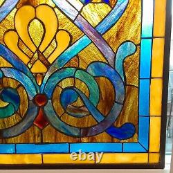 Meyda Tiffany Mandolin Stained Glass Window Rectangular 20 X 27 Hanging Panel