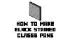 Minecraft Survival How To Make Black Stained Glass Pane