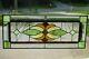 Modern Greens/ brown Color Stained glass and Beveled Panel