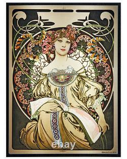 Mucha Reverie Stained Glass Alphonse Mucha Art Glass Panel