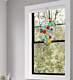 Multicolor Modernist Tiffany Style Stained Glass Window Panel Suncatcher 14x20in