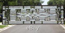 NEW DAWN HUGE -40 ¾ x 12 ¾- Beveled Stained Glass Window Panel