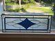 Navy Blue Stained Glass and Beveled Transom-Gorgeous