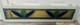 Old English Leaded Stained Glass Window Panel VTG Transom Framed 41 Blue, Green