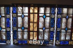 + Older Stained Glass Window Panels + 3 Available + Each 35 x 36 w. + (#238)
