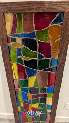 One-of-a-Kind! Beautiful! Handcrafted Stained Glass 49.5 Tall, 13 W, 1.5 T