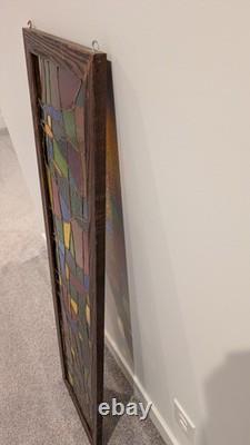 One-of-a-Kind! Beautiful! Handcrafted Stained Glass 49.5 Tall, 13 W, 1.5 T