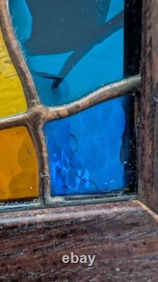 One-of-a-Kind! Beautiful! Handcrafted Stained Glass 49.5 Tall, 13 W, 1.5 T