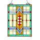 PAIR Handcrafted Stained Glass Tiffany Style Window Panels Arts & Crafts