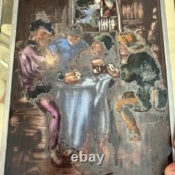 Pair Of Antique Dutch Painted Stained Leaded Glass Panels Pair Of Antique Dutch Painted Stained Leaded Glass Panels