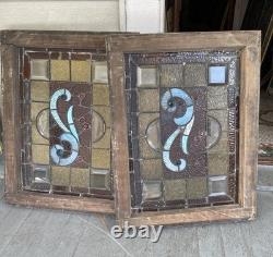 Pair Stained Glass Window