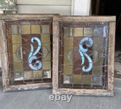 Pair Stained Glass Window