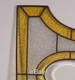 Pair of Antique French Stained Glass Panels with Leaded Glass