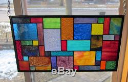 Paradise Stained Glass Window Panel EBSQ Artist Transom Sidelight Valance