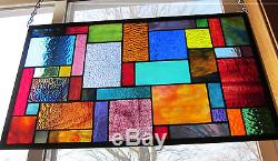 Paradise Stained Glass Window Panel EBSQ Artist Transom Sidelight Valance