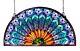 Peacock Feather Stained Glass Hanging Window Panel Suncatcher 35W