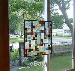 Phenomenon Stained Glass Window Panel Transom