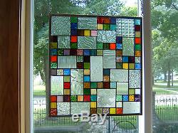 Phenomenon Stained Glass Window Panel Transom