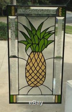 Pineapple-Symbol of Hospitality in the Home-Stained glass panel