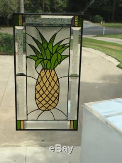 Pineapple-Symbol of Hospitality in the Home-Stained glass panel