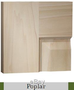 Poplar 1 Panel Flat Mission Shaker Stain Grade Solid Core Interior Wood Doors