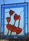 Poppies -Stained Glass Window Panel-21 17 1/4HMD-US