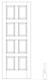 Primed 8 Panel Equal Raised Panel Solid Core Stile & Rail Interior Doors #8CC