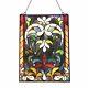 RADIANCE goods Tiffany-Style Victorian Stained-Glass Window Panel 24 Height