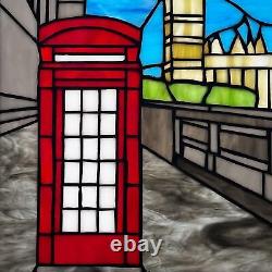 RIVER OF GOODS 14.5 H London Stained Glass Window Panel