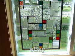 Radiant Stained Glass Window Panel Transom