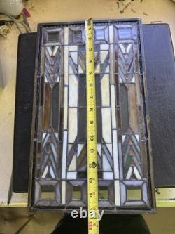 Rare Quoizel Collectibles Stained Glass Window Pane Panel Wall 15 Tall 9 Wide