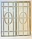 Rectangular Stained Glass Panel frosted design on glass lead frame