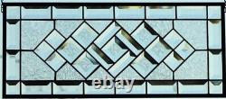 Rectangular stained glass window panel, hanging, privacy glass, Made to order