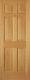 Red Oak 6 Panel Traditional Raised Stain Grade Solid Core Interior Doors Prehung