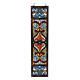 River of Goods Stained Glass Panel 36 H X 9.5 W, Red Victorian Fleur De Lis