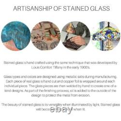 River of Goods Stained Glass Pub Window Panel Blue Fleur De Lis Home Wall Decor River of Goods Stained Glass Pub Window Panel Blue Fleur De Lis Home Wall Decor