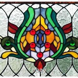 River of Goods Stained Glass Pub Window Panel Handcrafted Home Wall Decoration