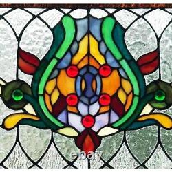 River of Goods Stained Glass Pub Window Panel Handcrafted Home Wall Decoration