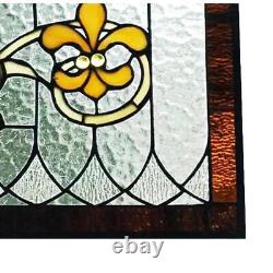 River of Goods Stained Glass Pub Window Panel Handcrafted Home Wall Decoration