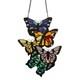 River of Goods Stained Glass Window Panel 9.5x13.25 Fluttering Butterflies