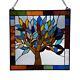 River of Goods Window Panel Multi Stained Glass Mystical World Tree