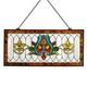 River of Goods Window Panel Stained Glass Handcrafted Decorative Hanging Chain