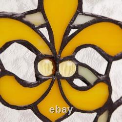 River of Goods Window Panel Stained Glass Handcrafted Decorative Hanging Chain