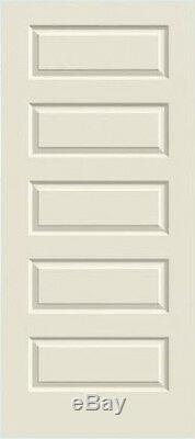 Riverside 5 Panel Primed Smooth Solid Core Molded Wood Composite Interior Doors