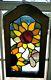 SUNFLOWER PANEL Stained Glass panel IN FRAME 15.24 T x 9 w