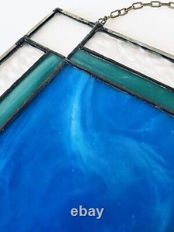 Sailboat Stained Glass Window Panel Tiffany Style Art Hanging Suncatcher Boat 13